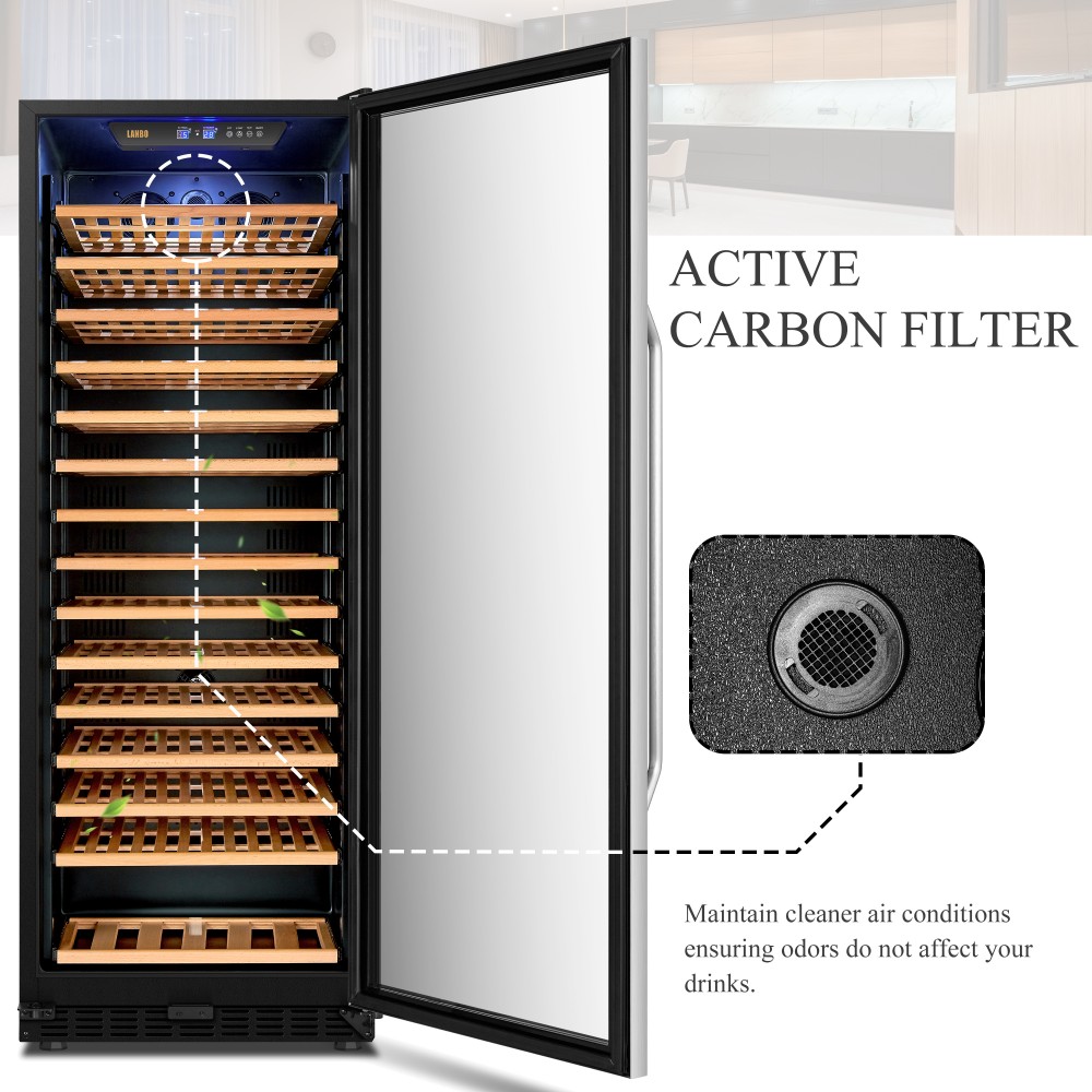 LANBO Wine Chiller Fridge, Single Zone Builtin or Freestanding